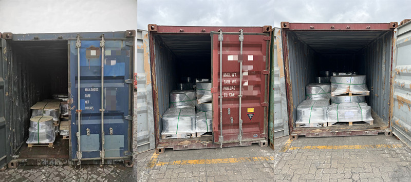 Ba container Mặt bích tấm JIS 10K được vận chuyển cùng nhau!